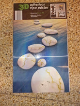 Adhesivos tipo poster con efecto 3D de un camino de rocas
